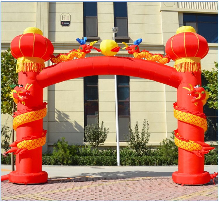 柳州充气灯笼柱拱门